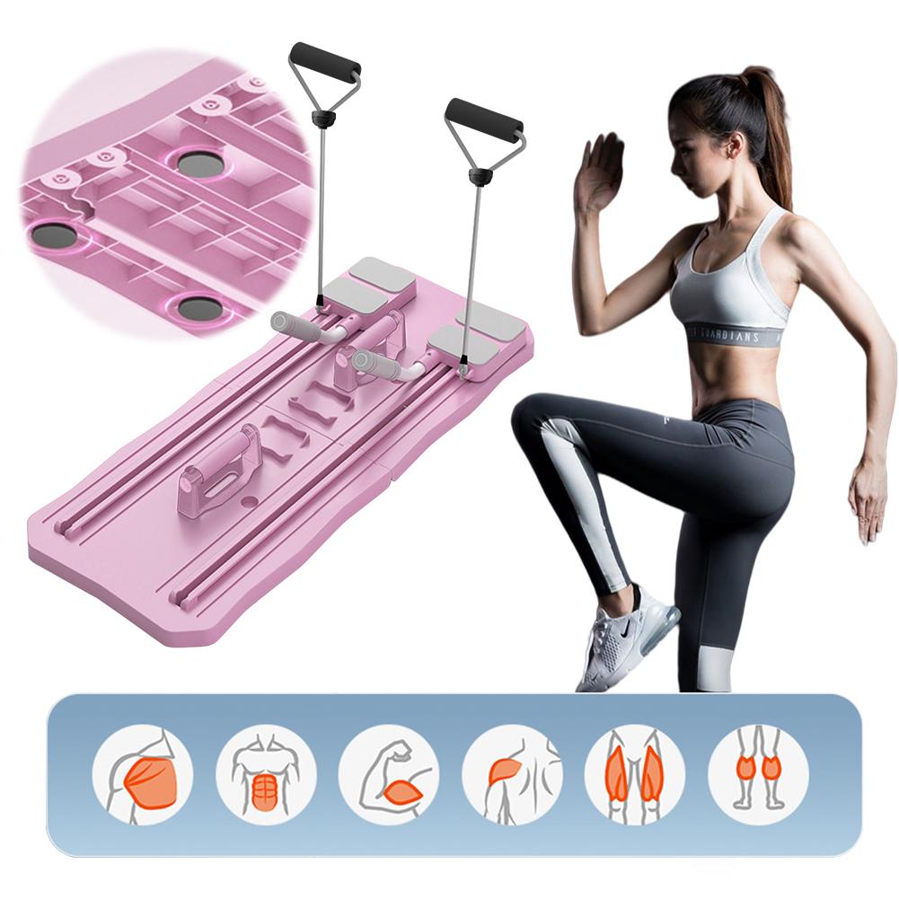 Push Up Board Foldable Multi Function - Multifunktionales Fitnessboard, rutschfestes Bauchmuskelbrett, klappbares Trainingsbrett,