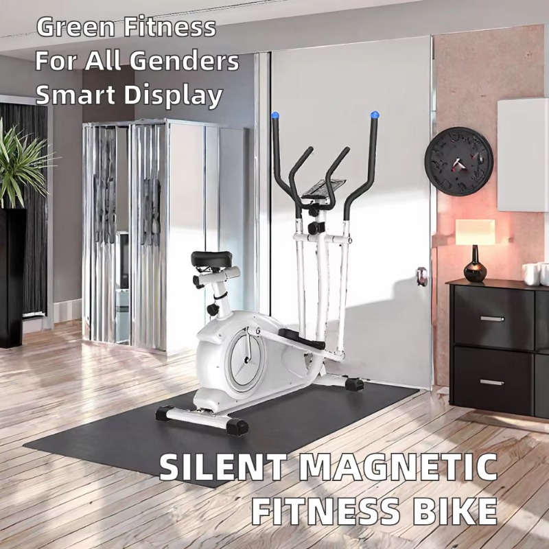 Exercise Bike Magnetic Resistance - Magnetisches Liegerad-Ellipsentrainer für zu Hause –