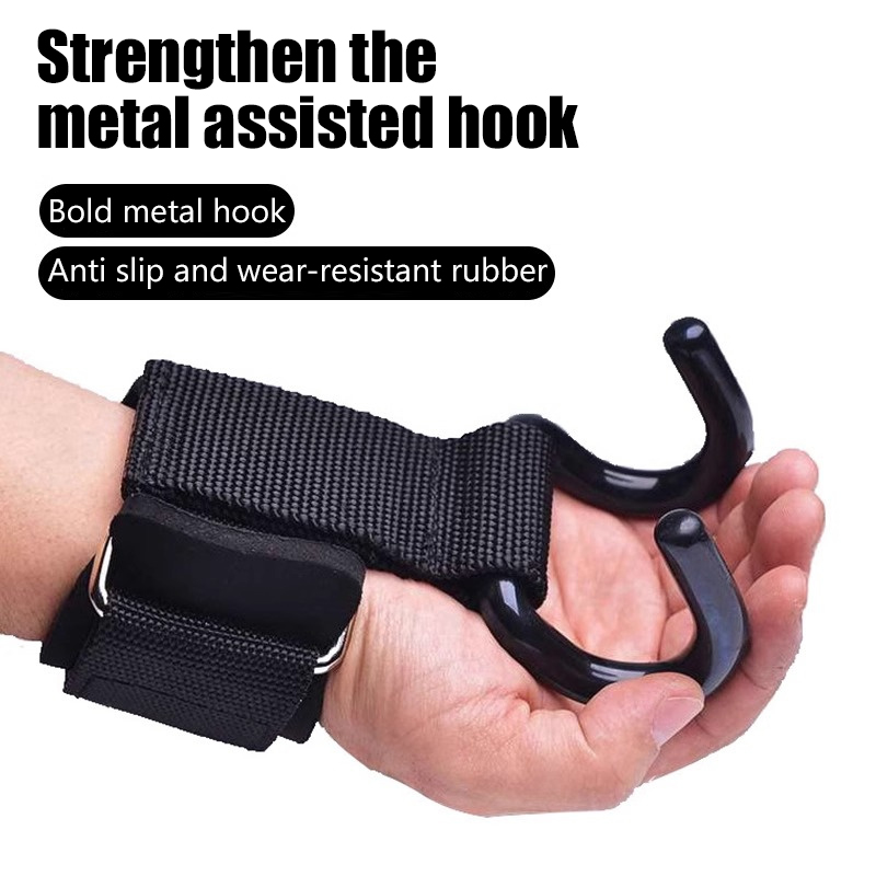 Wrist Wraps Weightlifting Support - 【F】2 Stück Gewichtheberhaken Handgelenkriemen Fitnesshaken Gewichtsriemen