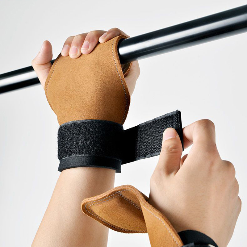 Wrist Wraps Weightlifting Support - Doppelschichten Bankdrücken Gewichtheben Handgelenk Haken Riemen