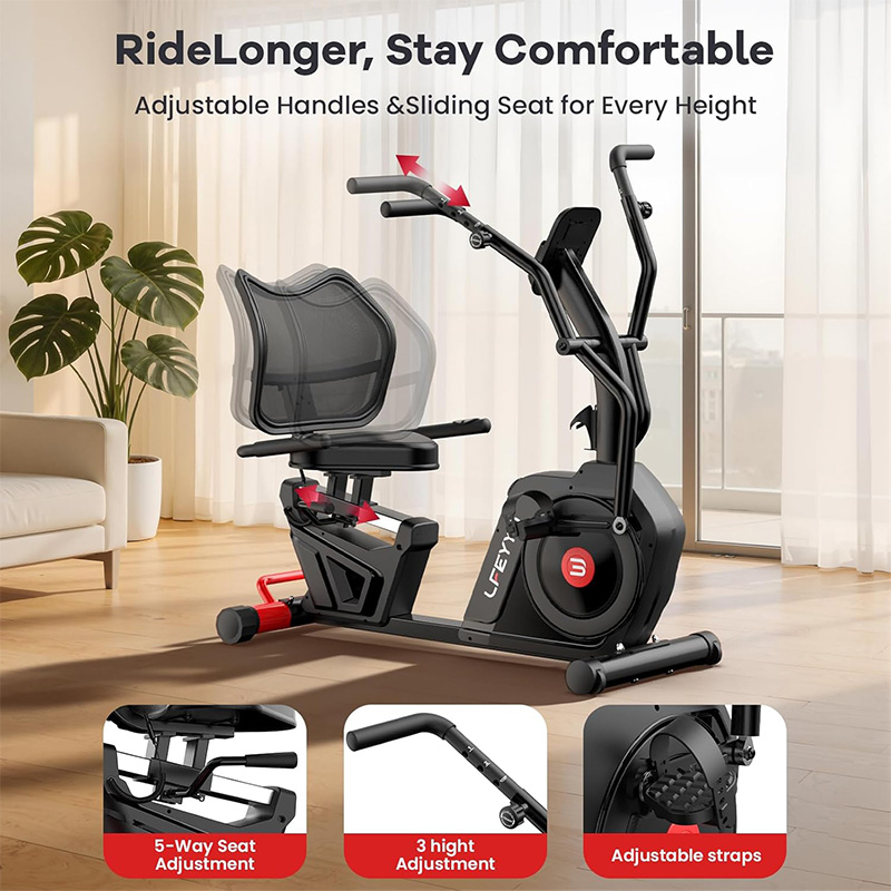 Pooboo Liege-Heimtrainer, stat – Exercise Bike Magnetic Resistance Bewertung und Preis