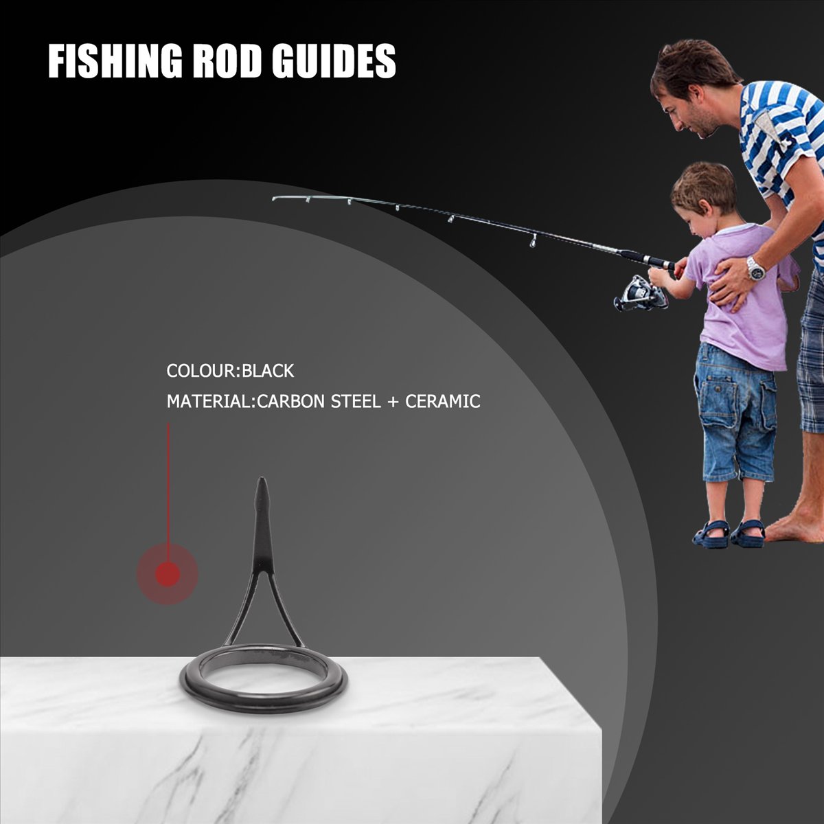 NEU 8 Stück/Set Angelrutenführ – Fishing Bewertung und Preis