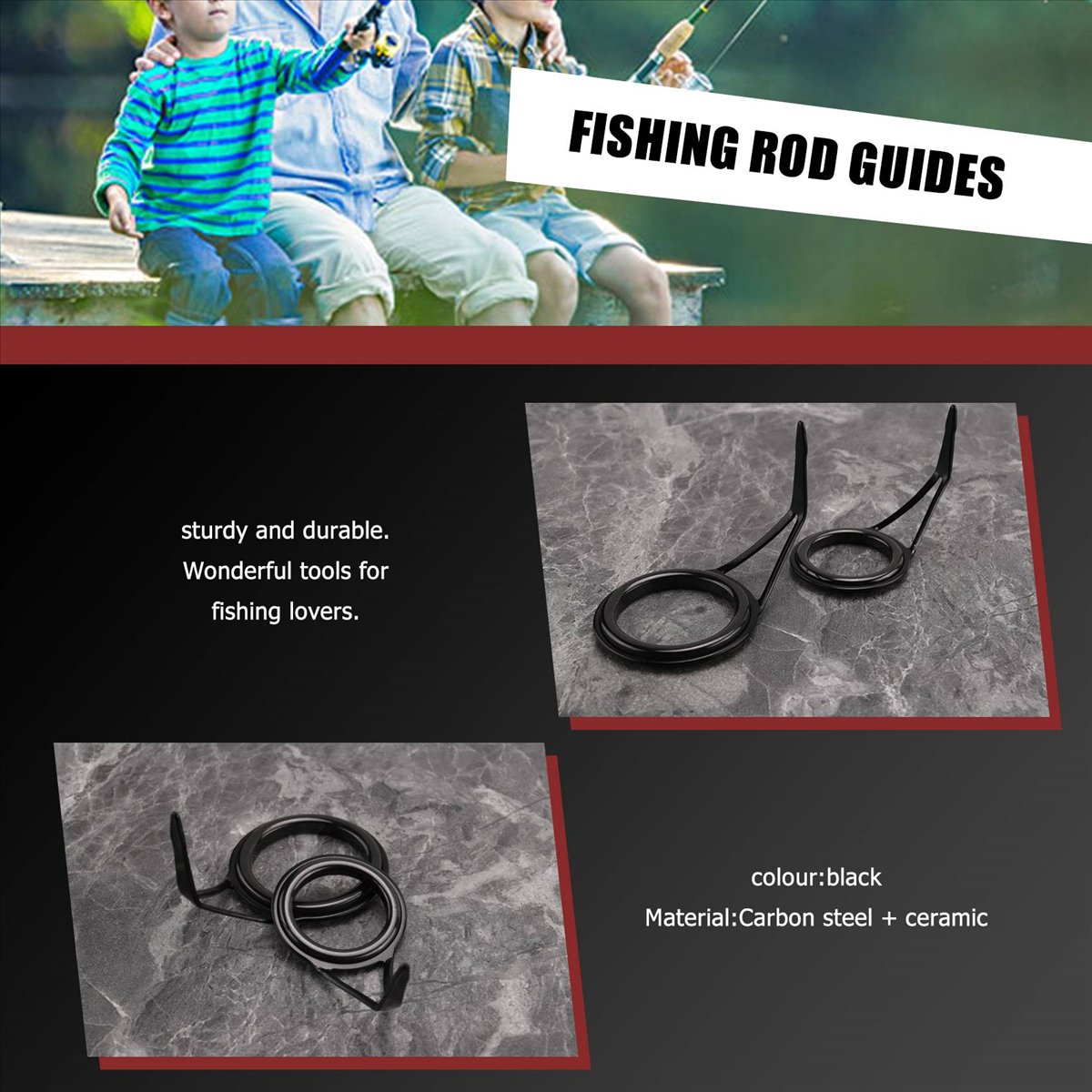 NEU 8 Stück/Set Angelrutenführ – Fishing Bewertung und Preis