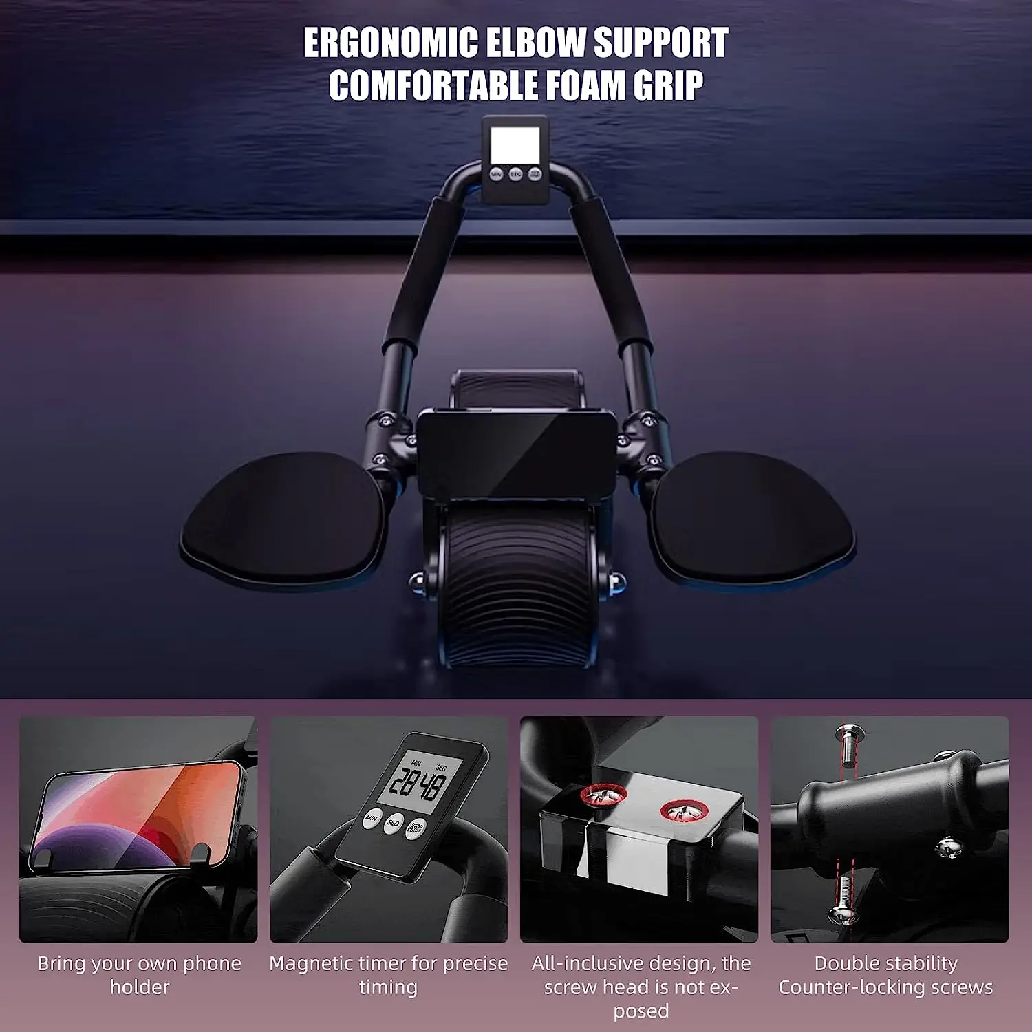 Ellenbogenstütze, automatische – Ab Roller Wheel With Elbow Support Bewertung und Preis