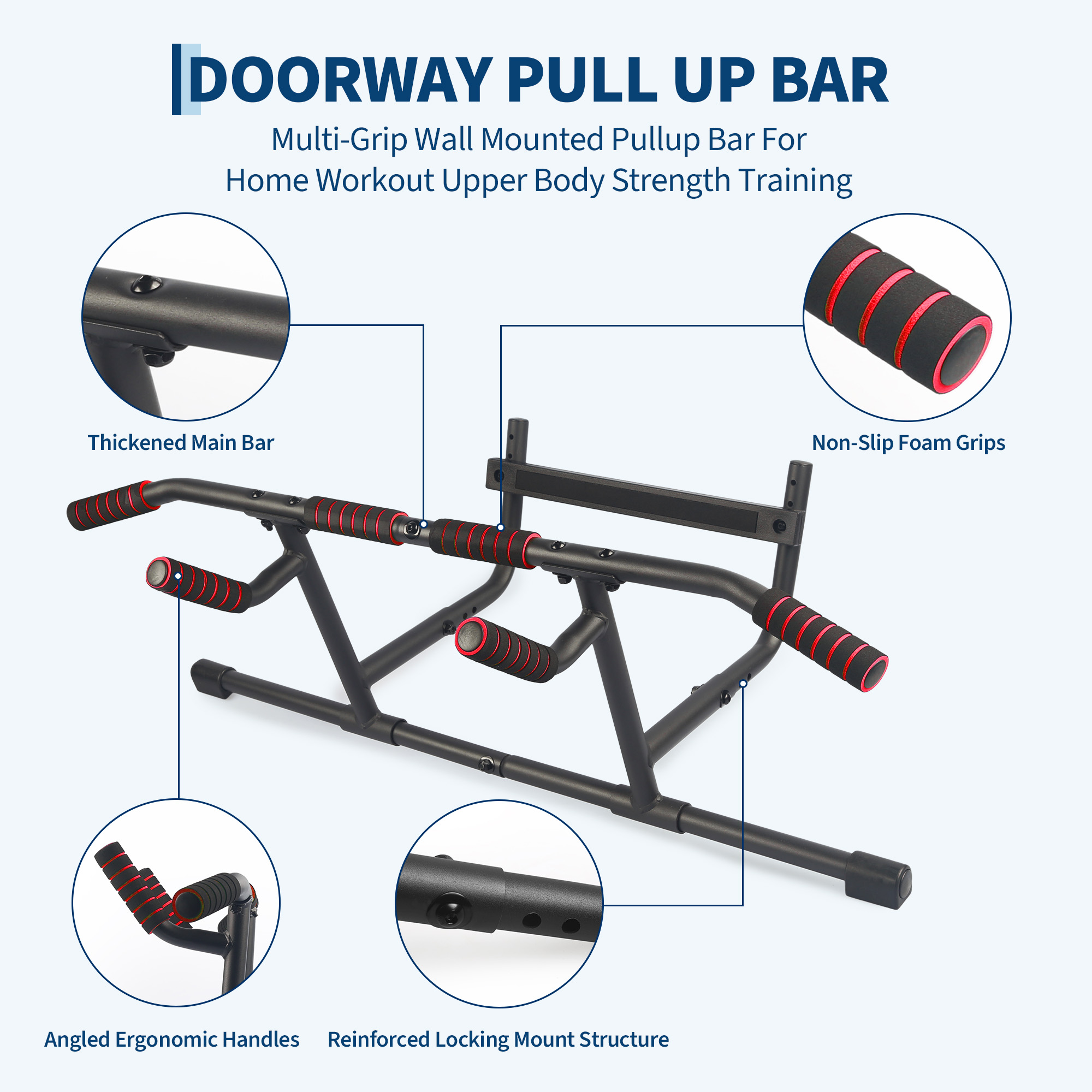 Verstellbare Klimmstange für T – Door Pull Up Bar No Screw Bewertung und Preis
