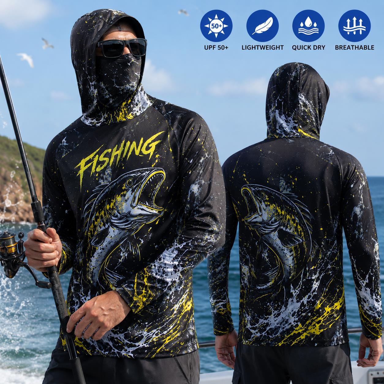 Schnell trocknender, atmungsak – Fishing Bewertung und Preis